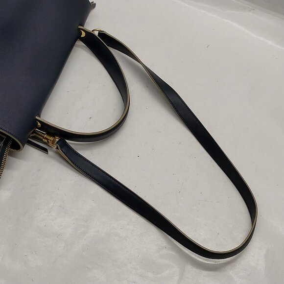 CELINE Hand Bag Navy Blue Leather mon869-100625 - Picture 9 of 16